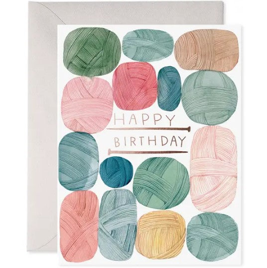 Knit Wishes Birthday Card