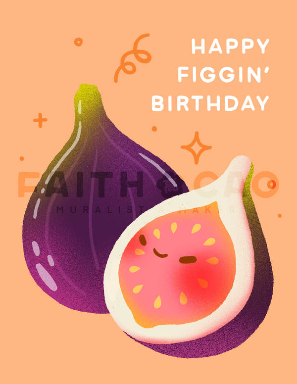 Fig Birthday Card
