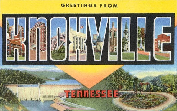 Magnet TN-230 Scenes of Knoxville, Tennessee Yellow