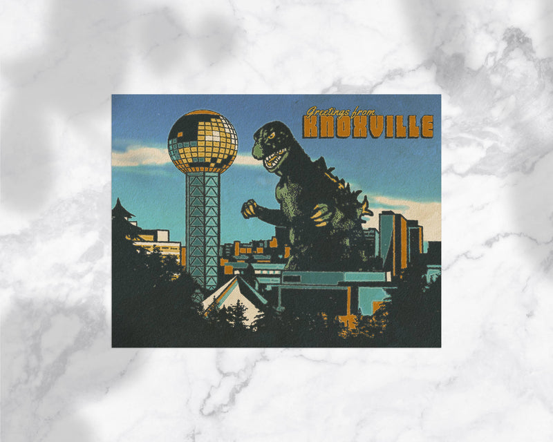 Knoxville Godzilla Sticker