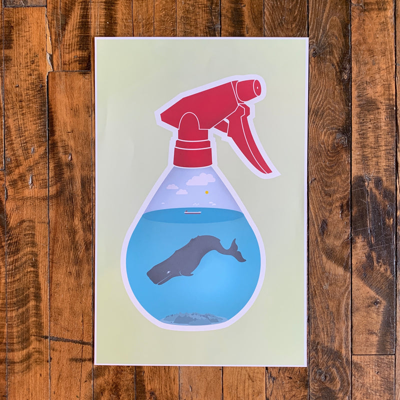 Whale in a Bottle - Jet Pilot Prints