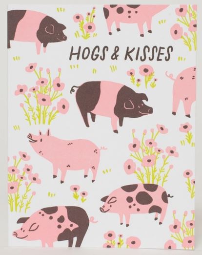 Hogs & Kisses Card