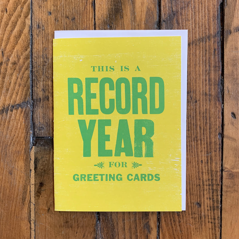 Record Year (Yellow) - Holiday
