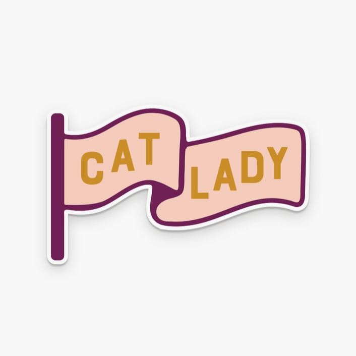 Cat Lady Sticker