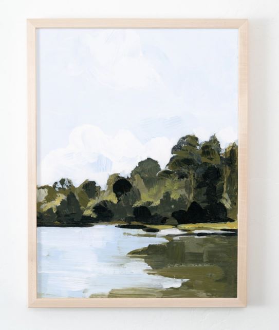 The Lake Canvas Art Print