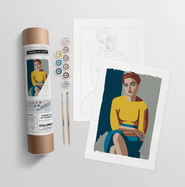 Portrait of Hanne DIY Paint Kit
