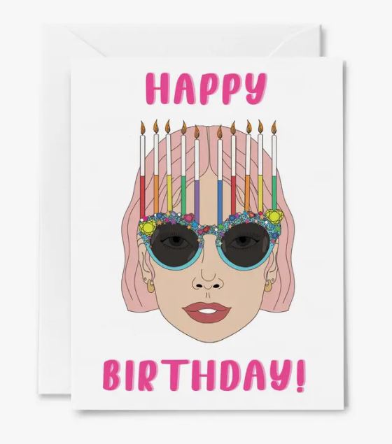 Candle Sunglasses Birthday Card