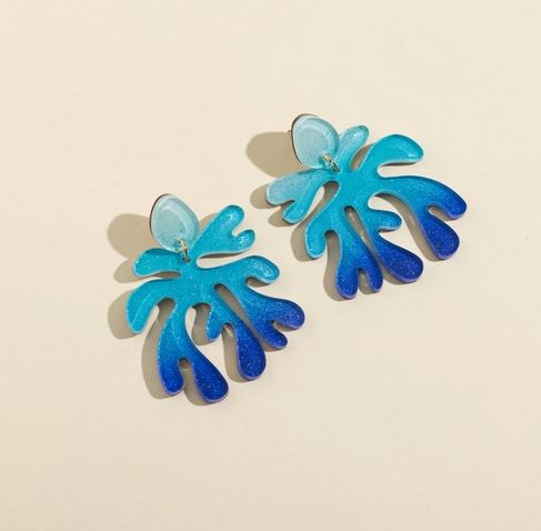 For Matisse No. 1 Earrings - Deep Sea