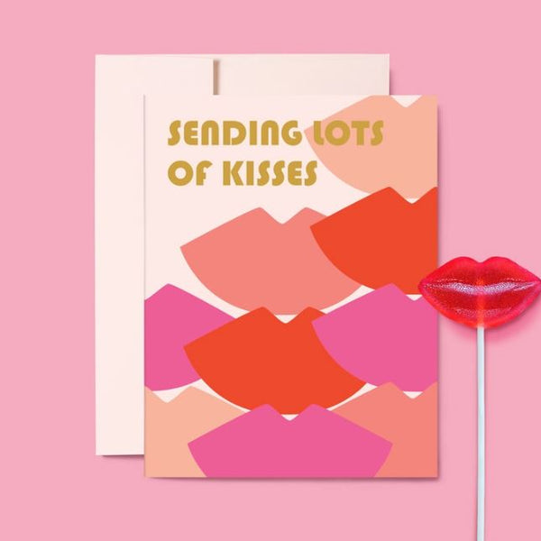 Sending Lots of Kisses Card – Rala | Knoxville Gifts + Local Art