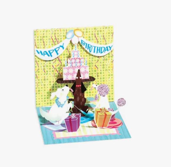 Dog & Cake Mini Pop-up - Birthday