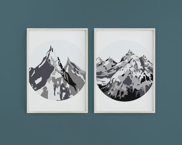 Mountain Range Paint-By-Numbers Kit