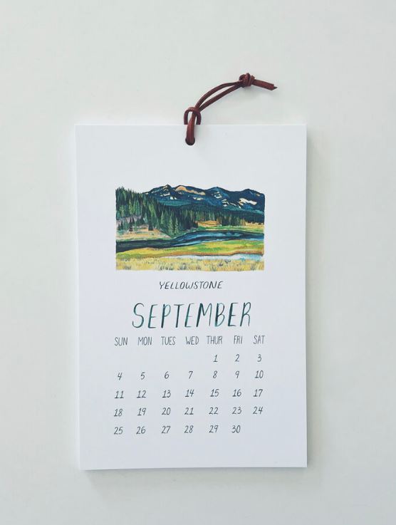 2024 Calendar (6x9) - Scences of the National Parks