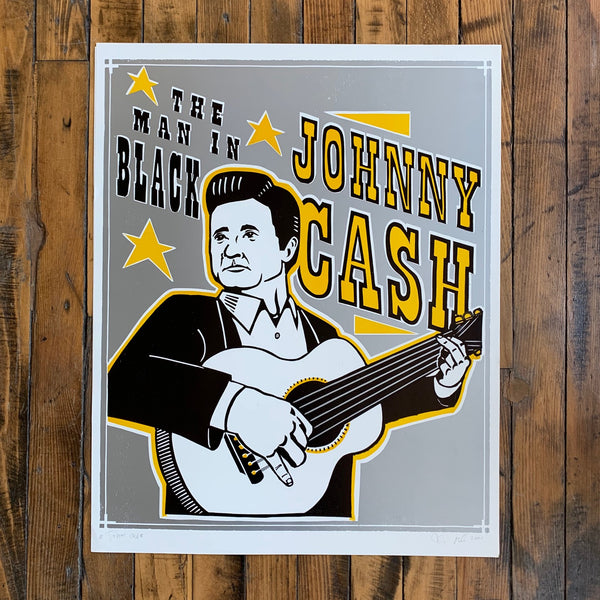 The Man In Black Johnny Cash Chris McAdoo Print
