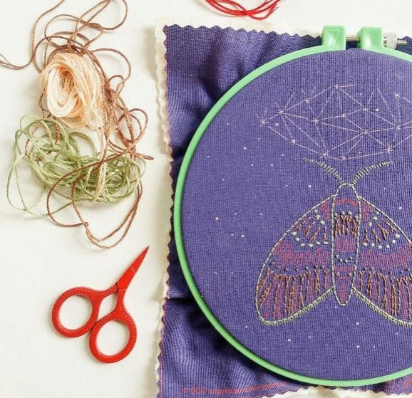 Midnight Flight Embroidery Kit