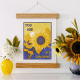 Sunflowers Letterpress Print