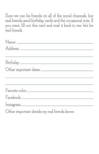 Let's Be Real Friends - Boxed Set of 6 Cards