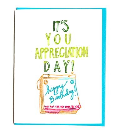 You Appreciation Day Card
