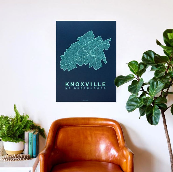 Knoxville - Teal On Navy