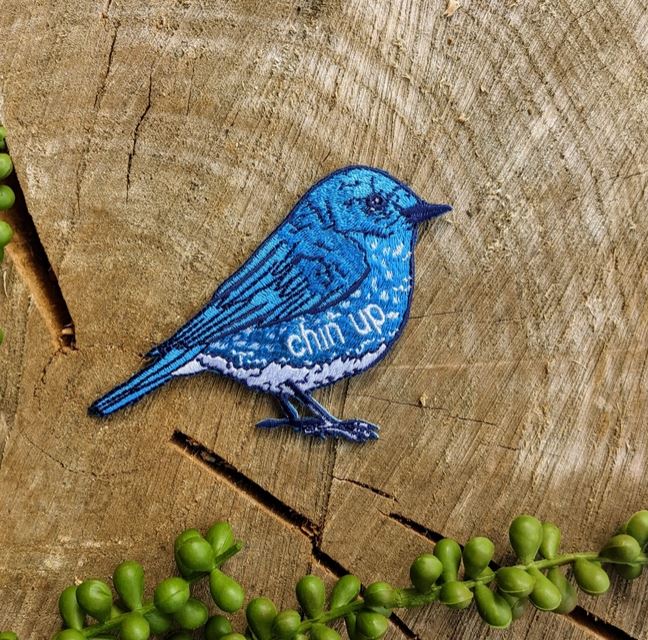 Chin Up Bluebird Patch