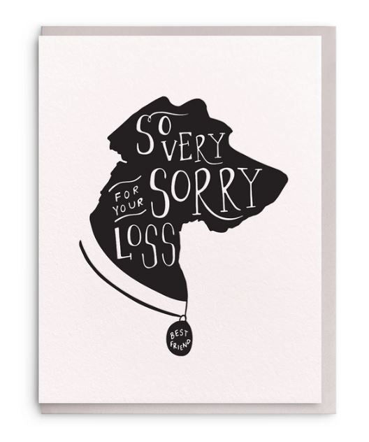 So Very Sorry Dog Card