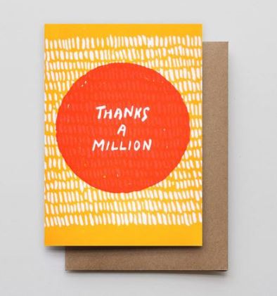 Thanks A Million Cards - Boxed Cards Set of 6