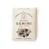 Flower Zodiac Card Pack - Gemini