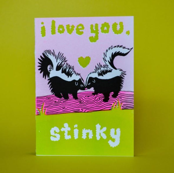 Love You Stinky Skunk Card