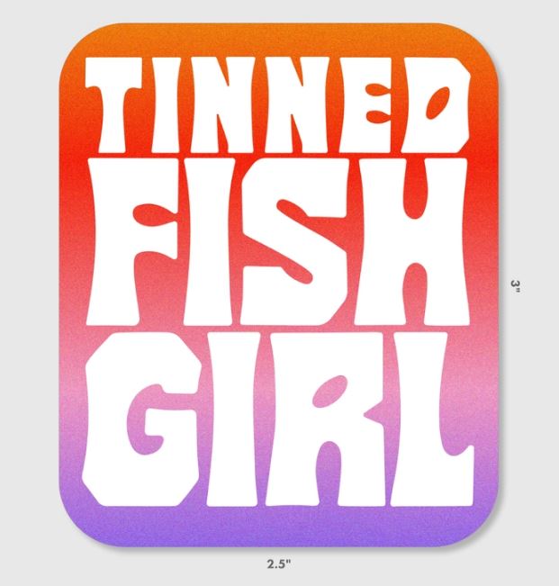 Tinned Fish Girl Sticker