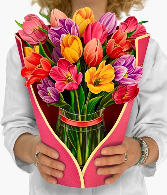Fresh Cut Paper Flowers - Festive Tulips