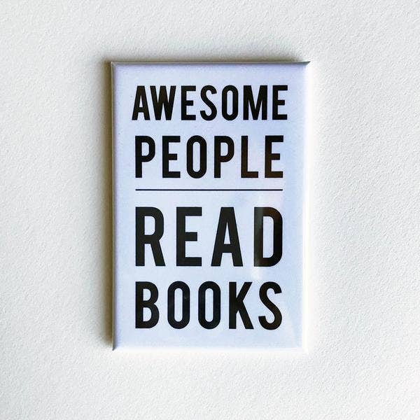 Awesome People Read Books Magnet