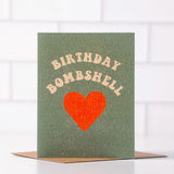 Birthday Bombshell Heart Card