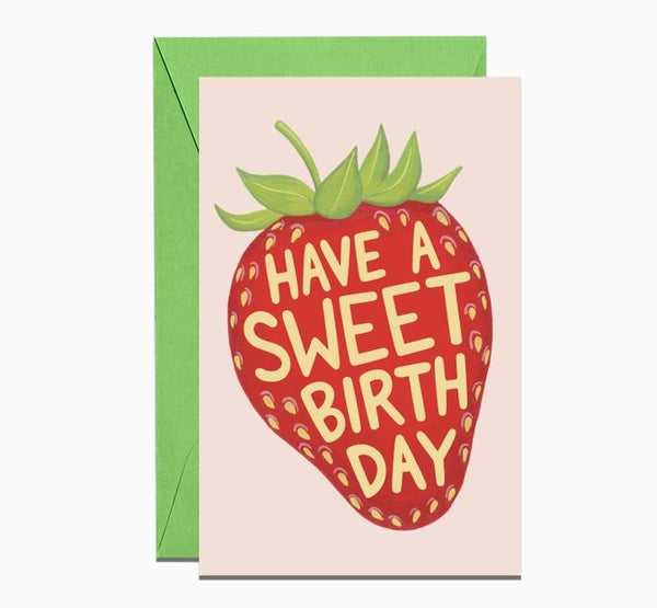 Sweet Strawberry Birthday Mini Card