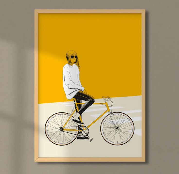 Yellow Bike -  Prints