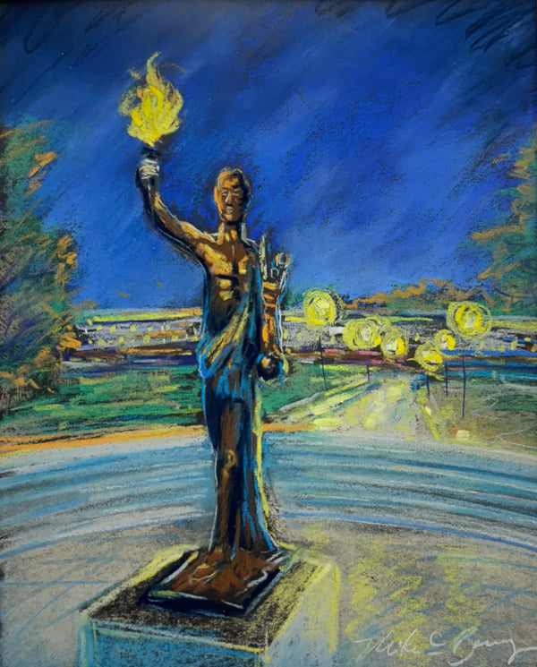 Lighting the Way, Study of the Torchbearer - Mike C. Berry