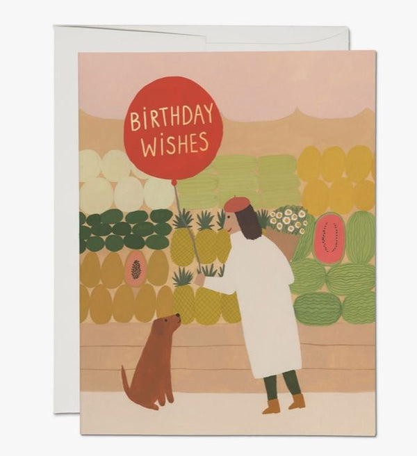 Fruit Stand Wishes Card