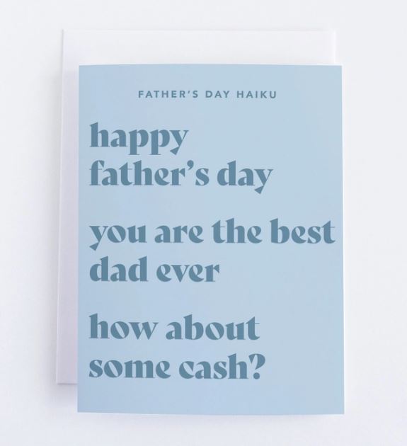 Father's Day Haiku Card