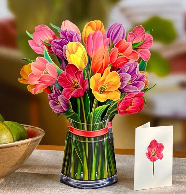 Fresh Cut Paper Flowers - Festive Tulips