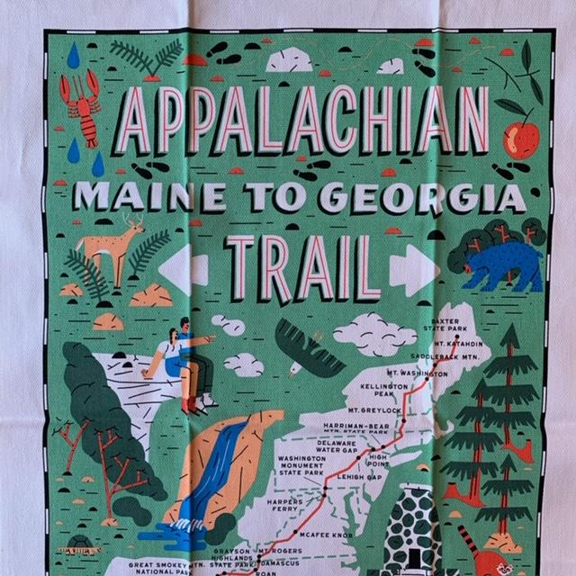Appalachian Trail Tea Towel - by Vestiges