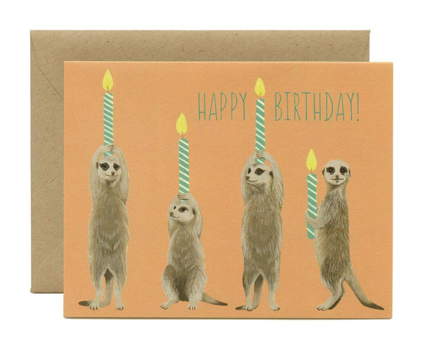 Meerkats & Candles - Birthday