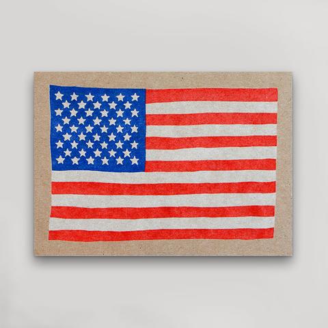 USA Flag - Postcard