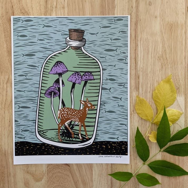 Deerly Bottled Print