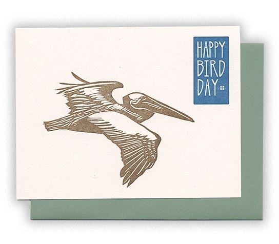 Pelican Birthday Card