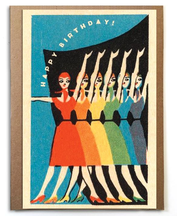 Vintage Birthday Ladies Card