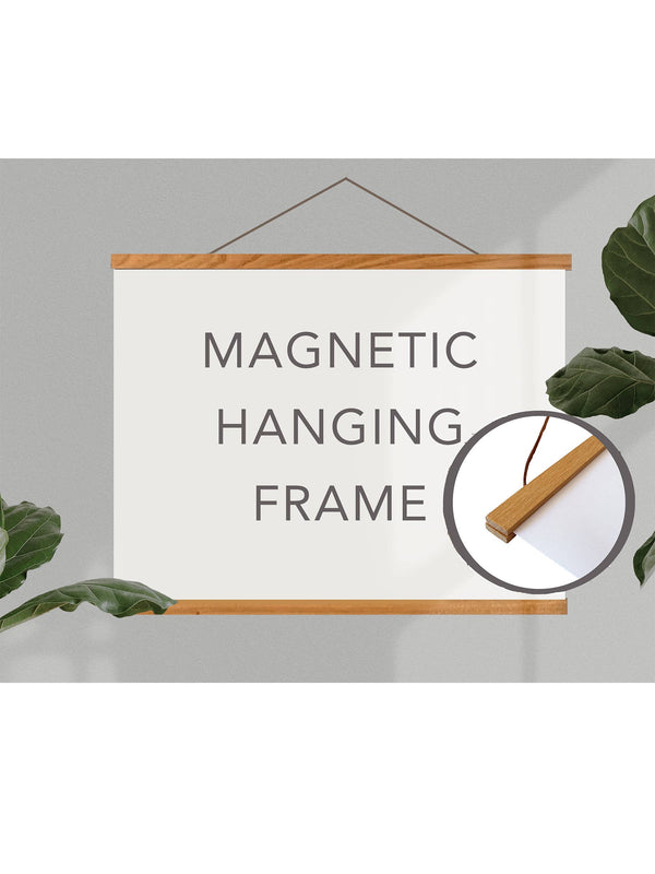 Wood Magnetic Frame - Natural Frames
