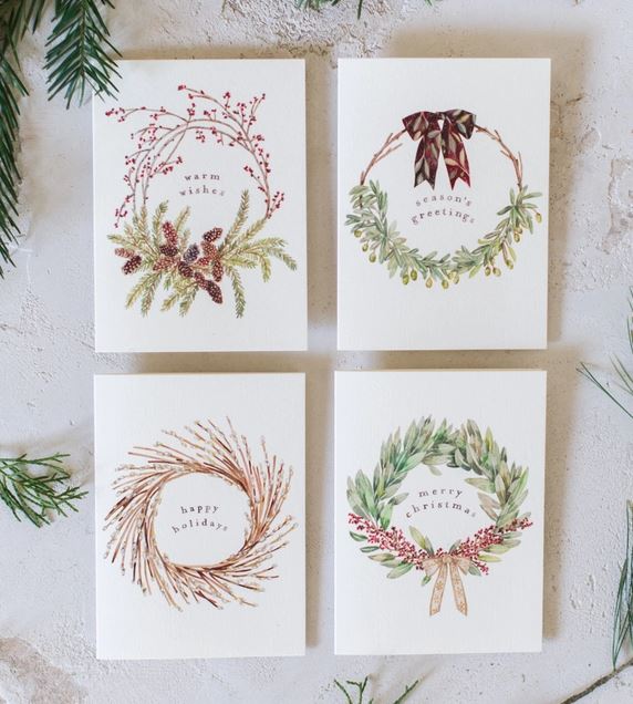 Holiday Wreath Variety - Boxed Cards