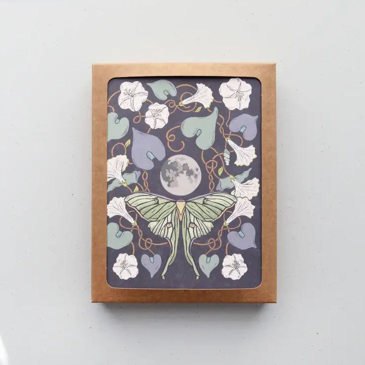 Luna Moth & Moonflower - Box Set of 8