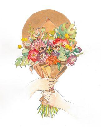 Bouquet for St. Lucy Print