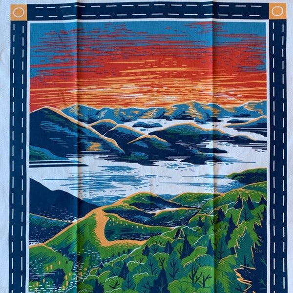Great Smoky Mountains Tea Towel - by Vestiges