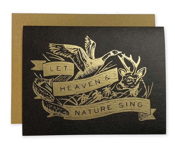 Let Heaven & Nature Sing Card
