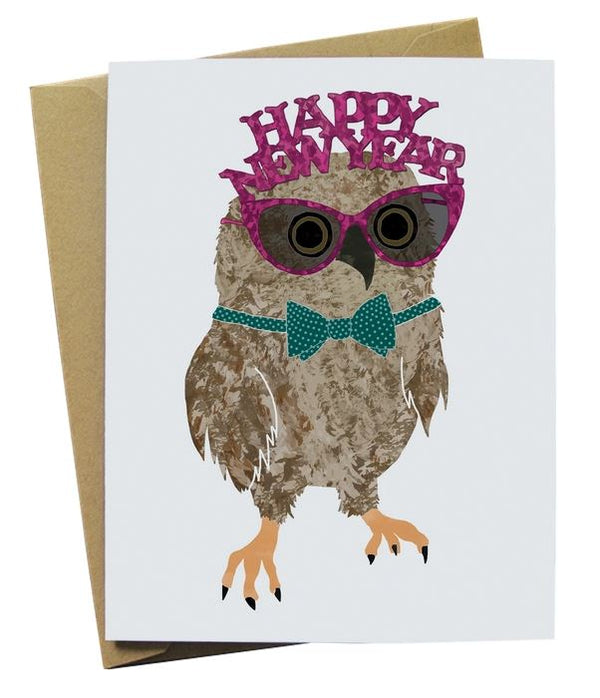 Owl New Year Card